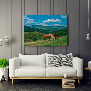 Panneau décoratif - Chevaux vosgiens